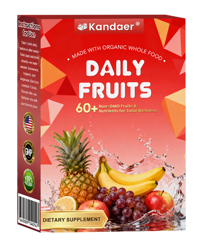 𝐊𝗮𝗻𝐝𝒂𝒆𝒓®60+ Non-GMO Fruits Oral Solution, made with organic whole-food superfruits for total wellness.