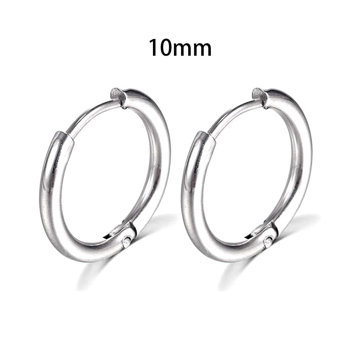 2025 New Simple Stainless Steel Small Hoop Earrings for Women Men Cartilage Ear Piercing Jewelry Pendientes Hombre Mujer